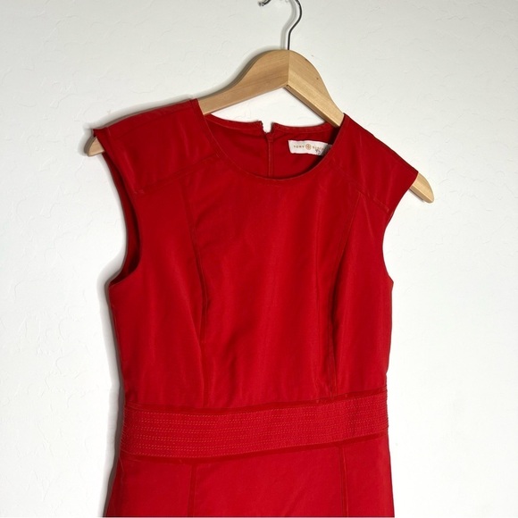 Tory Burch Megan Dress Madras Red - Picture 3 of 8